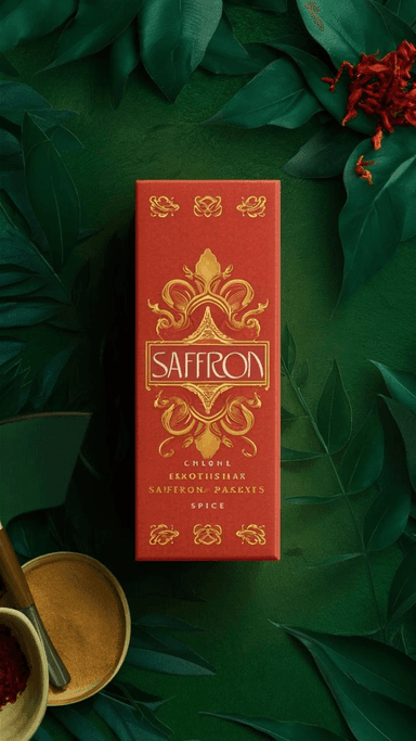 Premium saffron packaging
